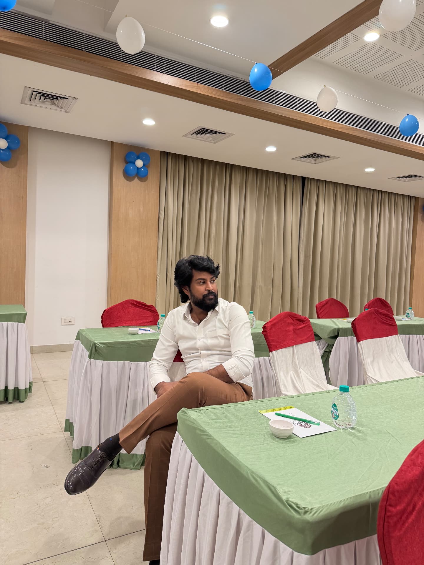 Suresh Bose at a young entrepreneurs seminar
